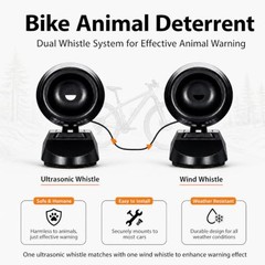 10 Pcs Deer Whistles for Car Deer Whistles for Vehicles Horns Avoids Black