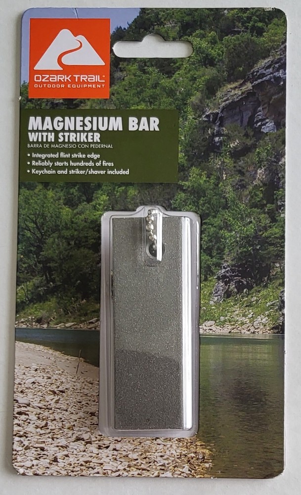 Emergency Magnesium Bar With Striker Fire Starter, NEW