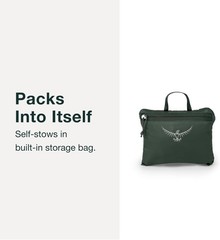Ultralight Collapsible Stuff Pack Packable Travel Backpack Daypack Luggage Black