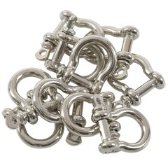 10 PCS O Shape Stainless Steel Anchor Shackle Outdoor Rope Paracord2893