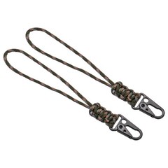 Wrist Lanyard with Sling Clip, 2 Pcs Badge Cord Keychain, Camouflage Green