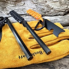 Survival Fire Starter Magnesium Flint Rod, Portable Emergency Fire Set