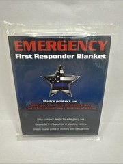 Emergency First Responders Blankets Police Protect Us. Ultra-Compact Design Set