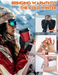 Svpro Heated Gloves For Men Women 5V 6000Mah Rechargeable Battery 3-Levels