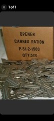 Shelby P51 & P38 Can Opener + Keyring USA Military Camping Hiking Survival