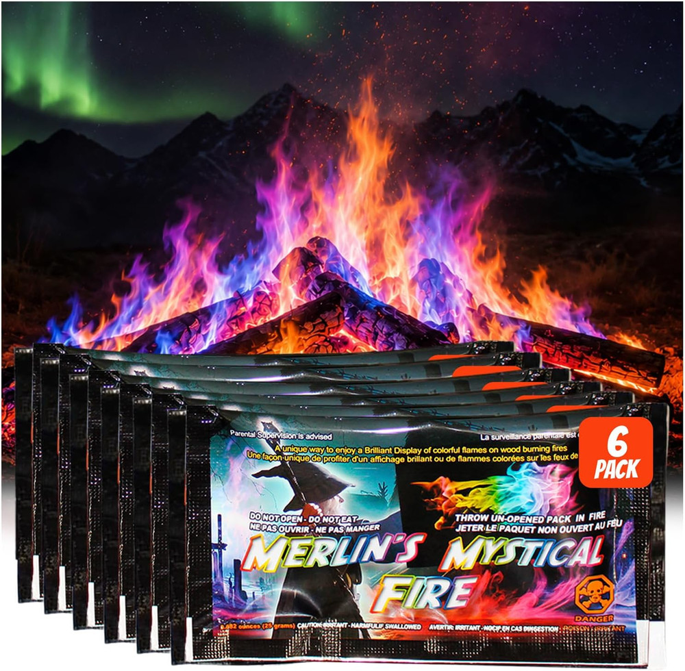 Merlin’S Fire Color Changing Packets Fire Color Packets 6Pk | 6-Pack Color Chang