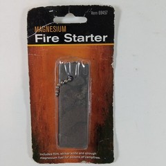 Magnesium Fire Starter Flint Striker Knife Campfire Tool Item 69457