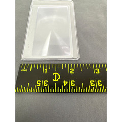 Lot of Five Wallet Credit Card Size Pocket Magnifiers With Protective Sleeves