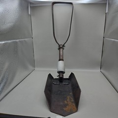 Vintage Collapsible Travel Camping Hiking Shovel 8.5″ Head- Possibly Handmade