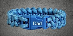 PROSTATE CANCER AWARENESS Paracord Shark Jawbone Weave Bracelet USA Made! 🔥