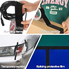 3 Pack Duct Tape 1.89 Inch x 60 Yard Total Heavy Duty 8.27Mil Waterproof Black