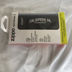 Zippo Black HeatBank 3 Rechargeable Hand Warmer Power Bank Cal Ripken Foundation