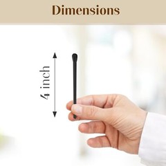 ZIKANI Black Stick Black Tip Matches 4 Inch Refill for Cloche Jar 100 pcs
