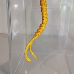 Yellow Nylon 6″ Paracord Keychain Lanyard with Key Ring (B3)