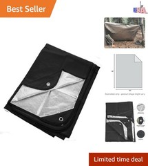 Insulated Tarp, Reusable Heavy Duty Thermal Survival Blanket – 60x82in, Refle…