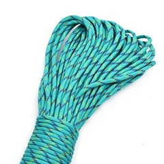 100ft Type III 7 Strand Core Paracord 550 Parachute (99# Light Blue Camo)