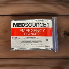 MedSource Mylar Emergency Blankets Gray 83″ x -52″ MS-B100