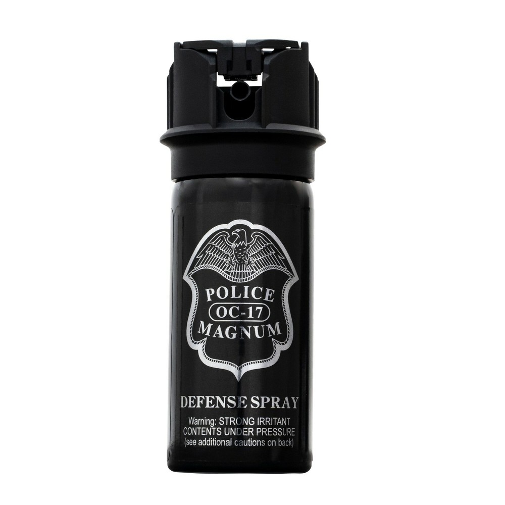 Police Magnum pepper spray 2 ounce Flip Top Fogger Personal Defense Security