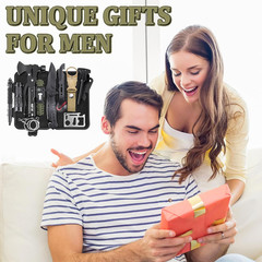 14-in-1 Survival Gear Kit for Men – Essential Camping and Hiking Tools