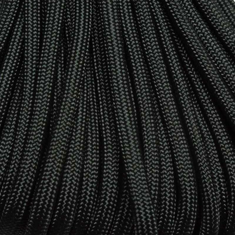 550 Paracord Black 100 FT. USA made & seller-same day shipping