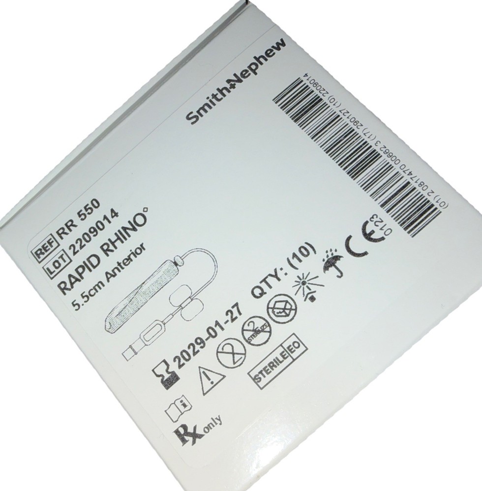 10ct Box Rapid Rhino RR550 Anterior 5.5cm Individually Packaged Exp1/2029!Sealed