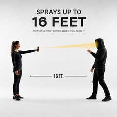 3 PACK Burn Pepper Spray 1/2oz Self Defense Security Keychain Black