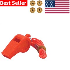 Durable Pea-less Whistle, Loud Orange, Unisex Adult Safety, Marine Standard