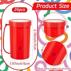 Demonwer Pcs Mini Air Horns 3 Inch Noisemakers for Sporting Events Loud 24