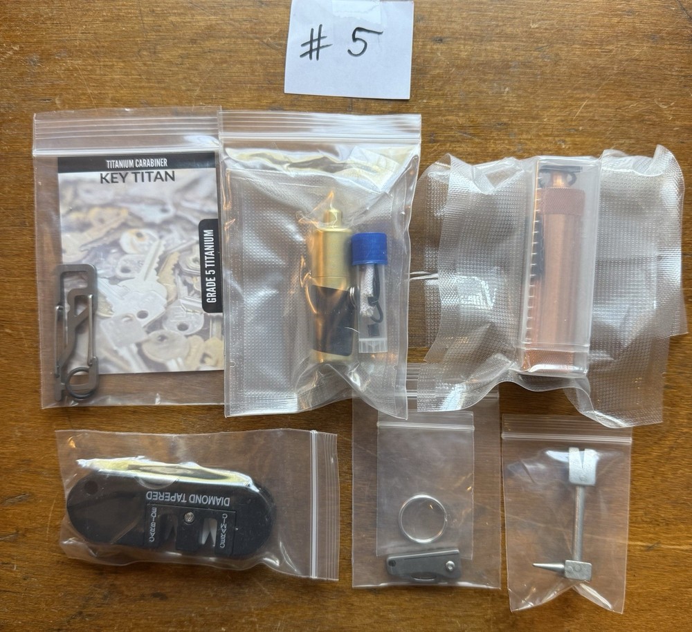 CountyComm Maratac Lot Brass XL Lighter Copper Capsule Titanium Hooligan Ti EDC