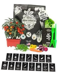 Tactiko Vegetable Seed Kit | 15 Varieties for Small Urban Garden | Non-GMO