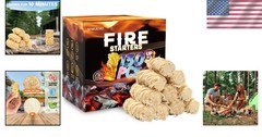 Fire Starter Cubes 130 Pieces Odorless Safe for Charcoal Grills and Fireplaces