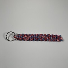Handmade Braided Paracord Keychain Multicolor