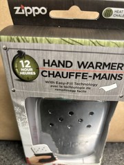 Zippo 12 Hour Refillable Hand Warmer Chrome Silver 40323 New in Box