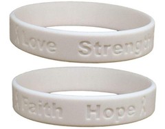 Jeirles Wholesale 25 Lung Cancer Awareness Bracelets 100 Medical Grade Silicone