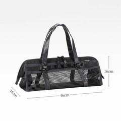 Picnic Camping Mesh Floor Nail Sundries Storage Bag with Hanging Strap Outdoor .