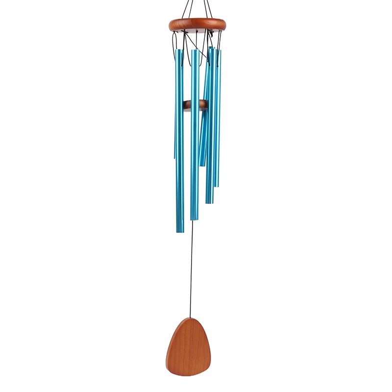 1Pc Classic 6 Tubes Aluminum Pipe Wind Chimes With Hook And Wooden Hanging Tag