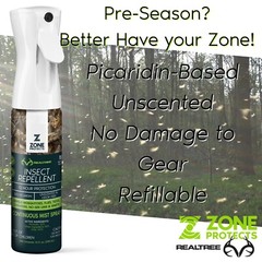 Zone Realtree Picaridin Insect Repellent Spray 10oz Continuous Spray, Unscented