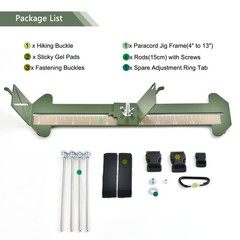 2 in 1 Paracord Metal Jig, Adjustable Length para Cord Maker- Weaving DIY Cra…