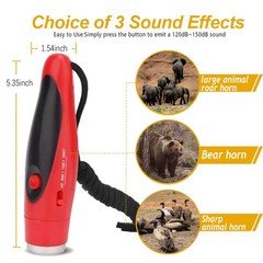 JIUSAIRUI 120dB Electronic Bear Horn to Scare Bears- Loud Air Horn for Safety…
