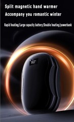 High Quality 4000mAh 2-in-1 Magnetic Absorption Split Rechargeable Hand Warmer
