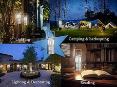 LED Camping Lantern – Battery Powered Hanging Lantern for Outdoor Camping