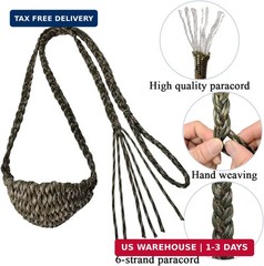 Paracord Balearic Shepherd Sling 63In Handcrafted Braided Slingshot
