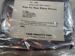 NEW Vintage Cadie Thermal Heat Reflective Emergency Survival Wrap Space Blanket