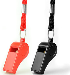 Whistle with Lanyard, Loud Crisp Sound Plastic Sports Whistles for Coaches, Refe