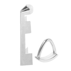 1 Set Silver Alloy Pool Cue Repair Tool Durable Clamp for Billiard Cue Tips