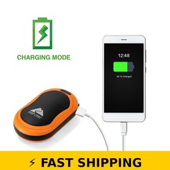 Ozark Trail 5200mAh Rechargeable Hand Warmer – Orange