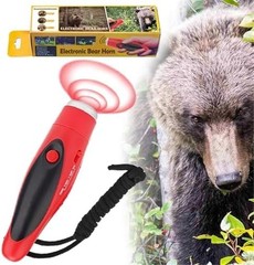 JIUSAIRUI 120dB Electronic Bear Horn to Scare Bears- Loud Air Horn for Safety…