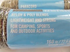 3-PACK Paracord (50 ft. each) Tan, Green, Black