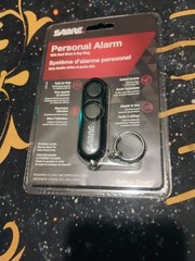 Sabre Personal Alarm Black Plastic Housing With Keyring Measures 3″ x 12″ PA-01