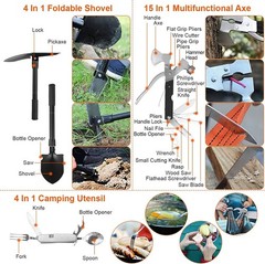 125 Piece Survival Kit Emergency Gear First Aid Camping Hiking Hunting Outdoor